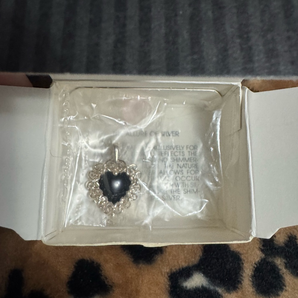 New Vintage Interchangeable .925 Avon Heart Necklace